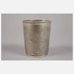 Schlangenhautbecher Silber