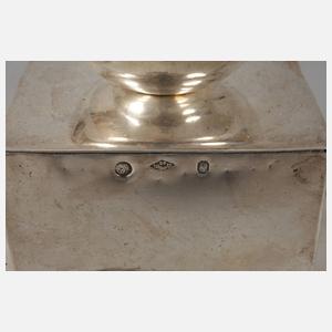 Silber große figürliche Öllampe