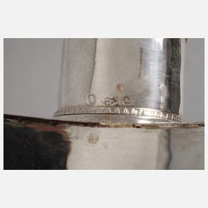 Silber große figürliche Öllampe