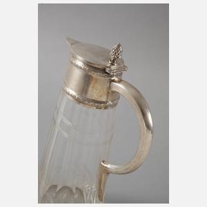 Karaffe mit Silbermontierung
