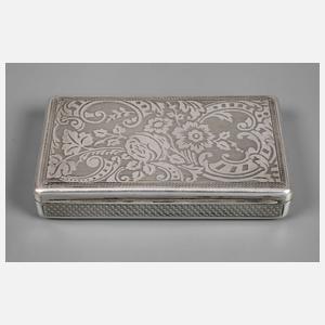 Silber Zigarettendose für Damen