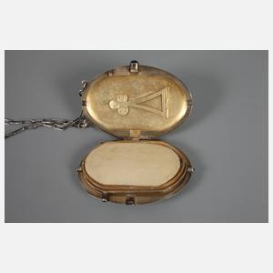 Silber Notizhalter an Kette