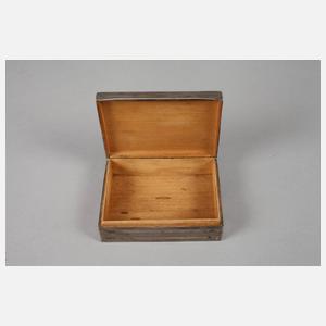 Kleiner Humidor mit Silbermontierung