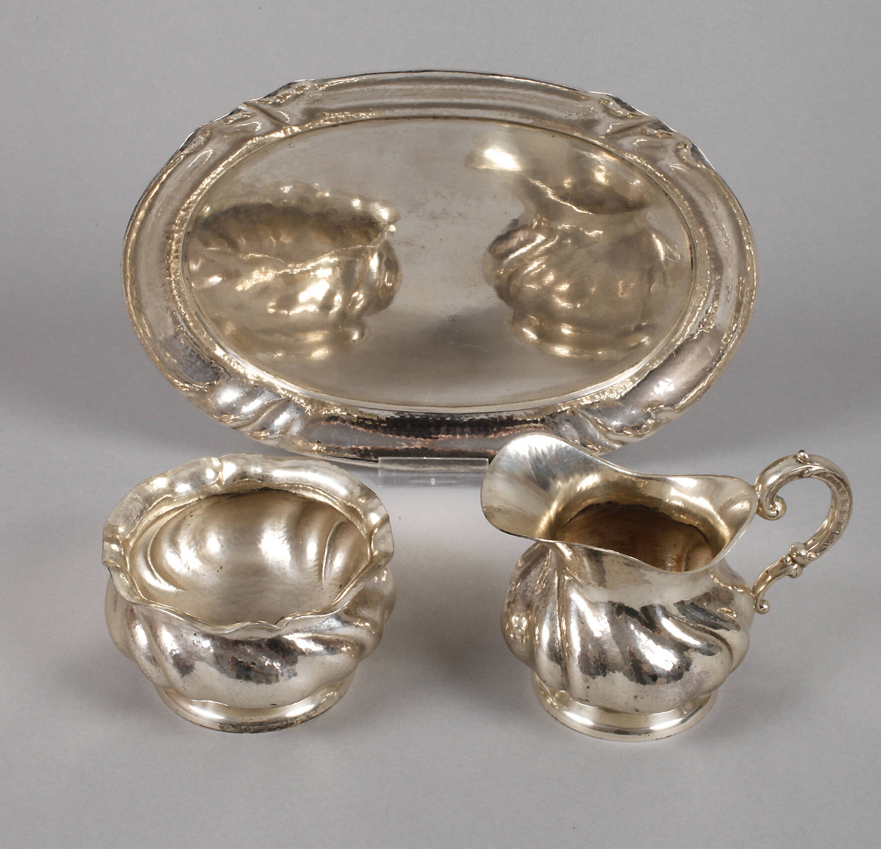 Silber Zucker-/Sahne-Set Dresdner Hofmuster