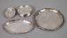 Silber Posten Untersetzer und Schalen