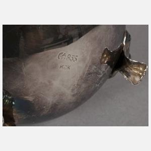 Silber Zucker-/Sahneset