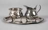 Silber Zucker-/Sahneset