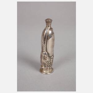 Zwei ausgefallene Flakons Silber