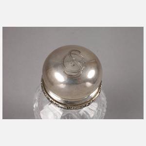 Zwei Flakons mit Silbermontierung