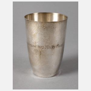 Mickey Mouse-Becher Silber