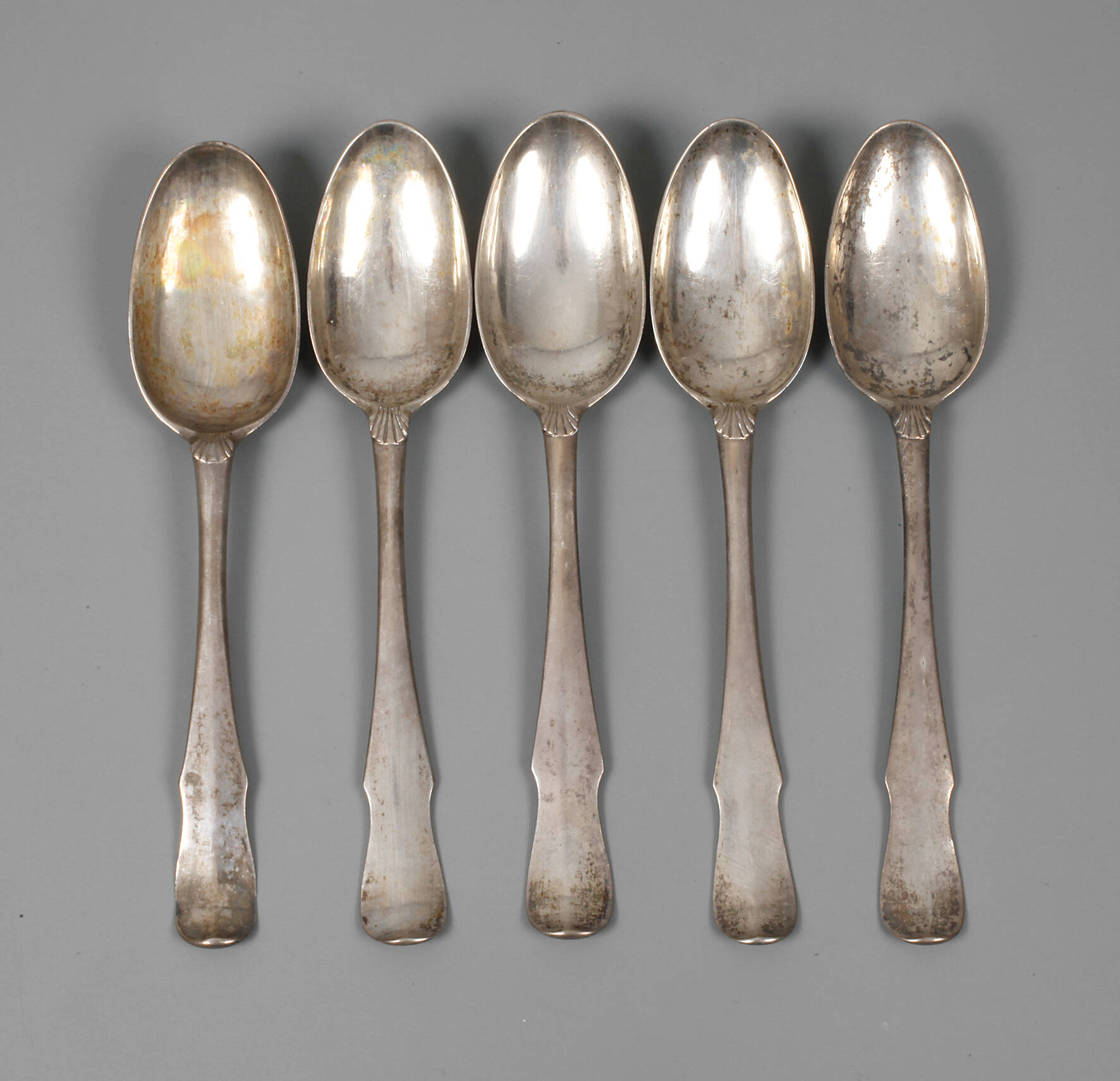 Silber fünf Suppenlöffel