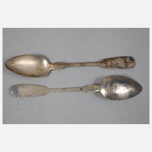 Elf Kaffeelöffel Spatendekor