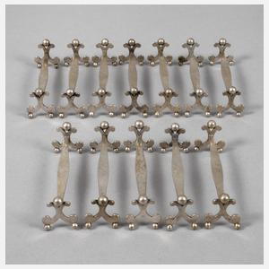 Wien zwölf Messerbänkchen Biedermeier