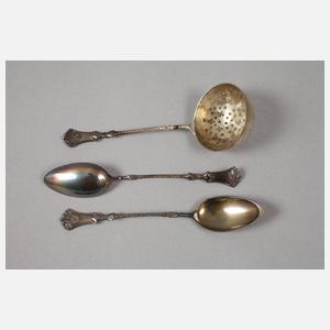 Silber Mokkalöffel Gündel Leipzig