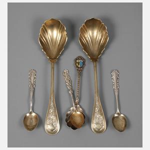 Sechs Zierlöffel