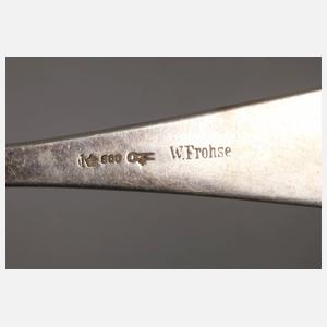 Silber zwei Speise- und sechs Kaffeelöffel