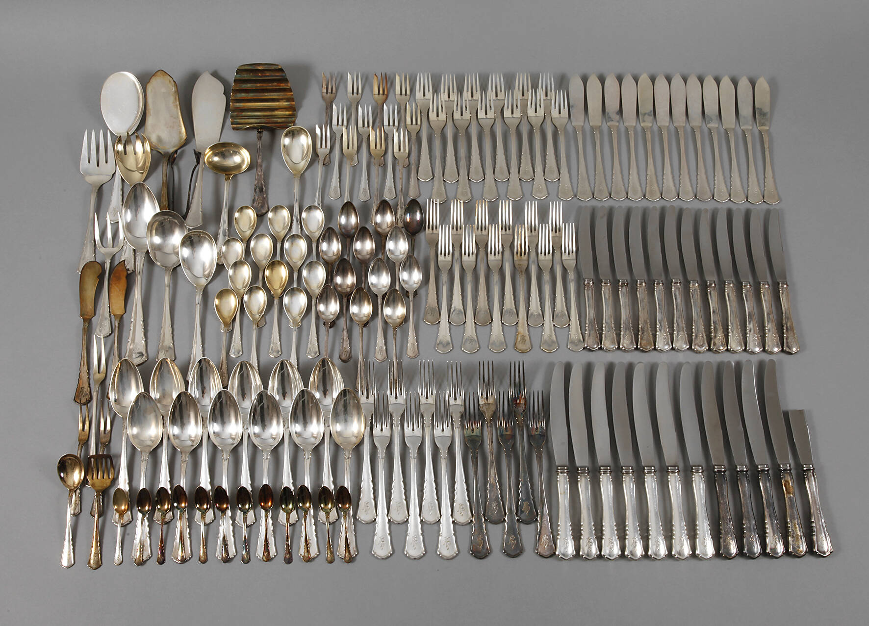 Großes Silberbesteck Bruckmann