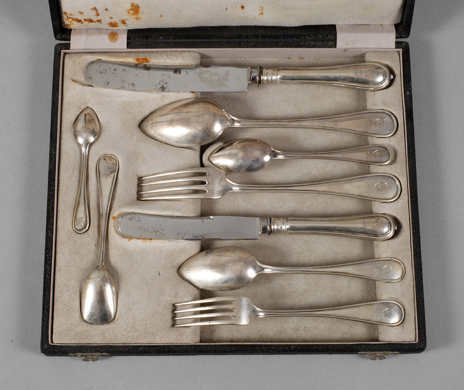 Silber Reisebesteck aus Adelsbesitz