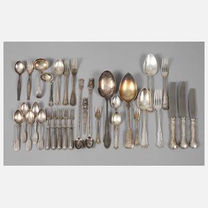 Konvolut 800er Silberbesteck