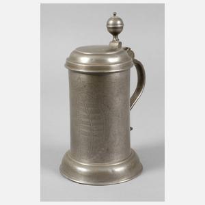 Gravierter sächsischer Walzenkrug