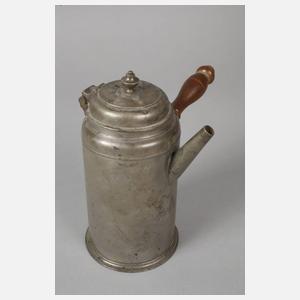 Zwei Schokoladenkannen Zinn