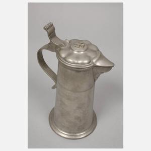 Drei Zinnkannen Biedermeier