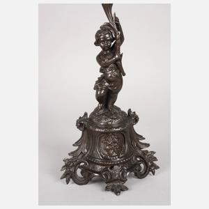 Paar florale figürliche Kerzenleuchter