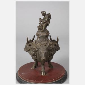 Klassizistisches Tintenfass Bronze