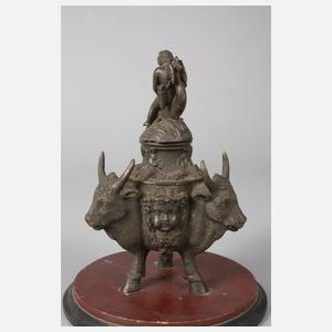 Klassizistisches Tintenfass Bronze