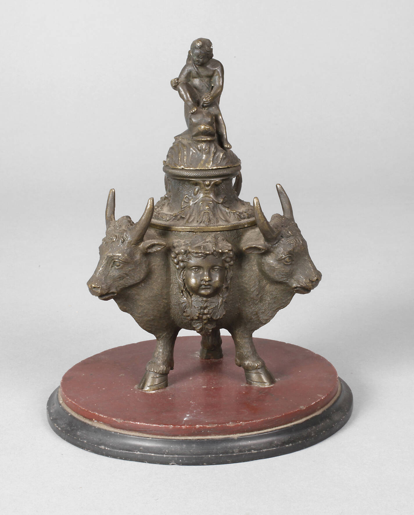 Klassizistisches Tintenfass Bronze