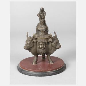 Klassizistisches Tintenfass Bronze