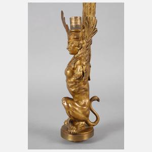 Bronzefigur geflügelte Sphinx