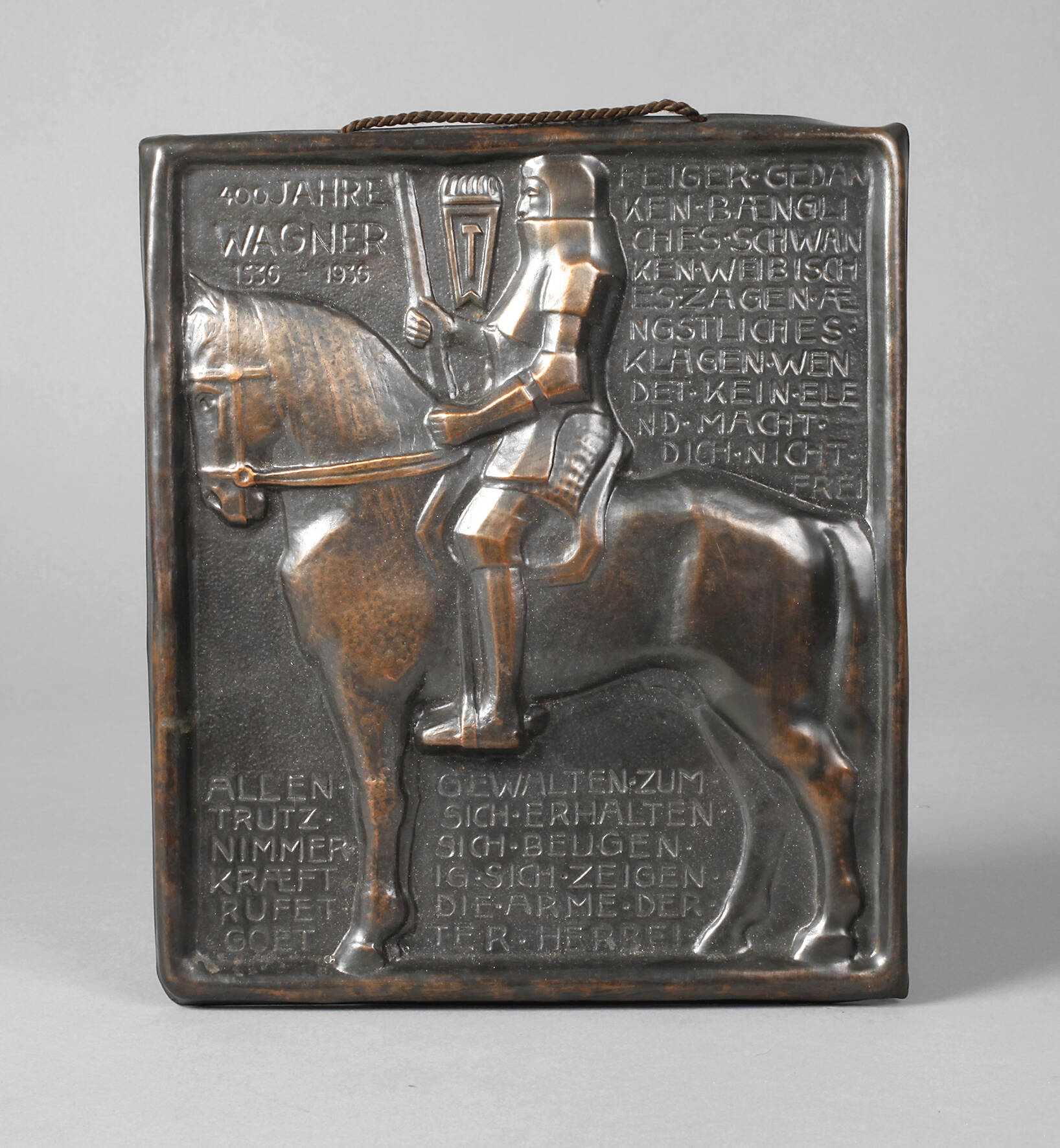 Daniel Greiner attr., Plakette 400 Jahre Wagner