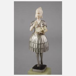 Chryselephantin Blumenmädchen