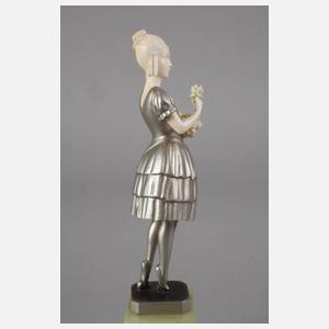 Chryselephantin Blumenmädchen