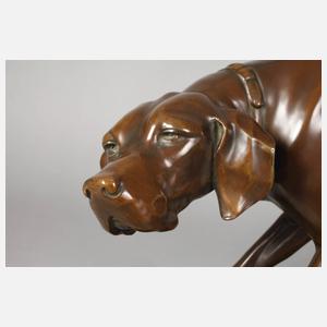 Wilhelm Zwick, witternder Jagdhund