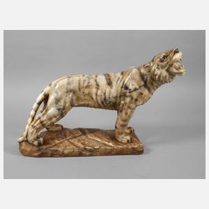 Großer brüllender Königstiger Alabaster