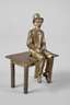 Wiener Bronze sitzender Herr