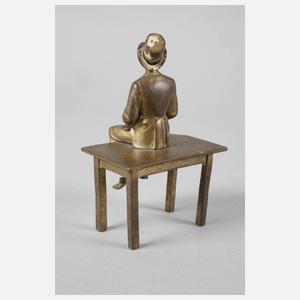 Wiener Bronze sitzender Herr