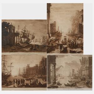 Richard Earlom, Vier Hafendarstellungen