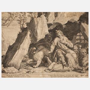 Jacques de Gheyn II, Daniel in der Löwengrube