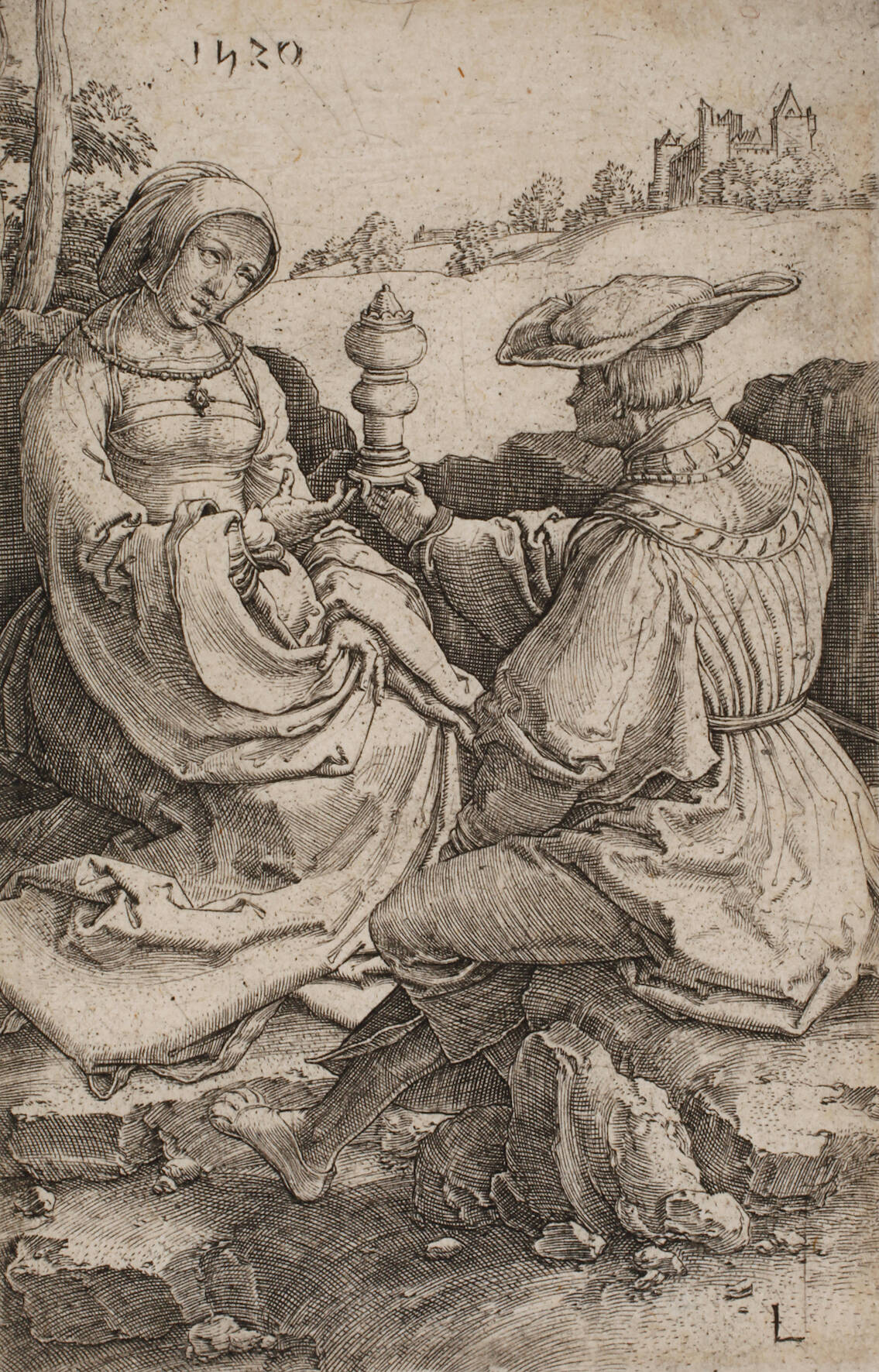 Lucas van Leyden, Edelmann und Dame