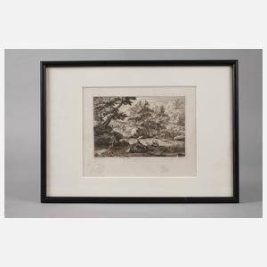 Adam Frans van Meulen nach, Bukolische Landschaft