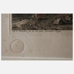 Adam Frans van Meulen nach, Bukolische Landschaft