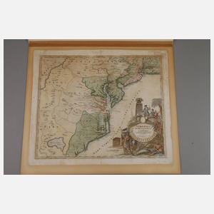 Johann Baptist Homann, Kupferstichkarte Virginia