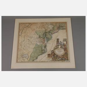 Johann Baptist Homann, Kupferstichkarte Virginia