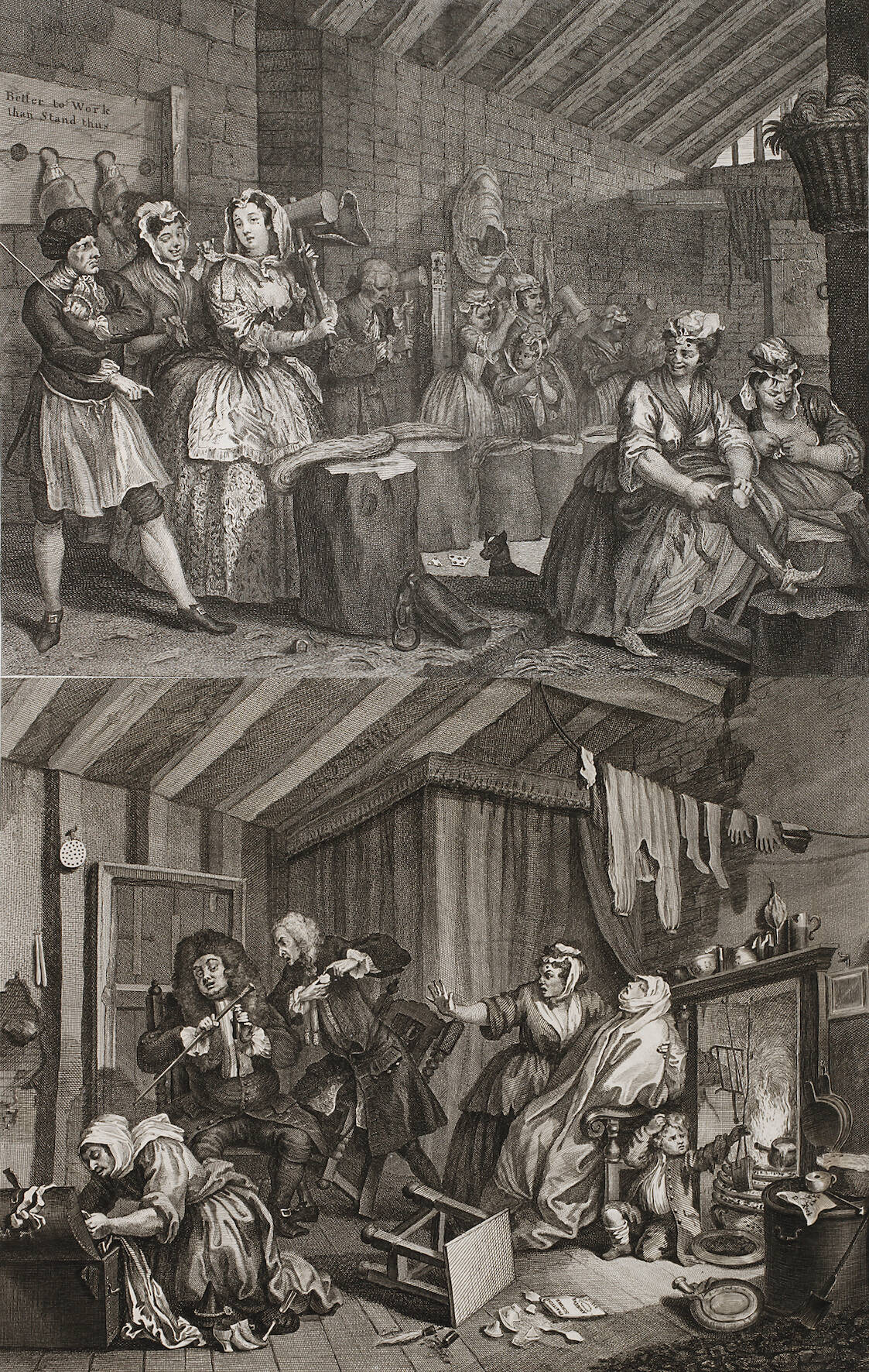 William Hogarth, Paar Radierungen