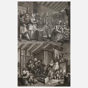 William Hogarth, Paar Radierungen