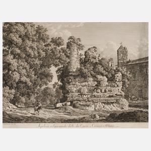 Johann Christian Reinhart, Grabruine in Albano