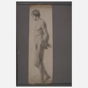 L. Schulz, Stehender Männerakt